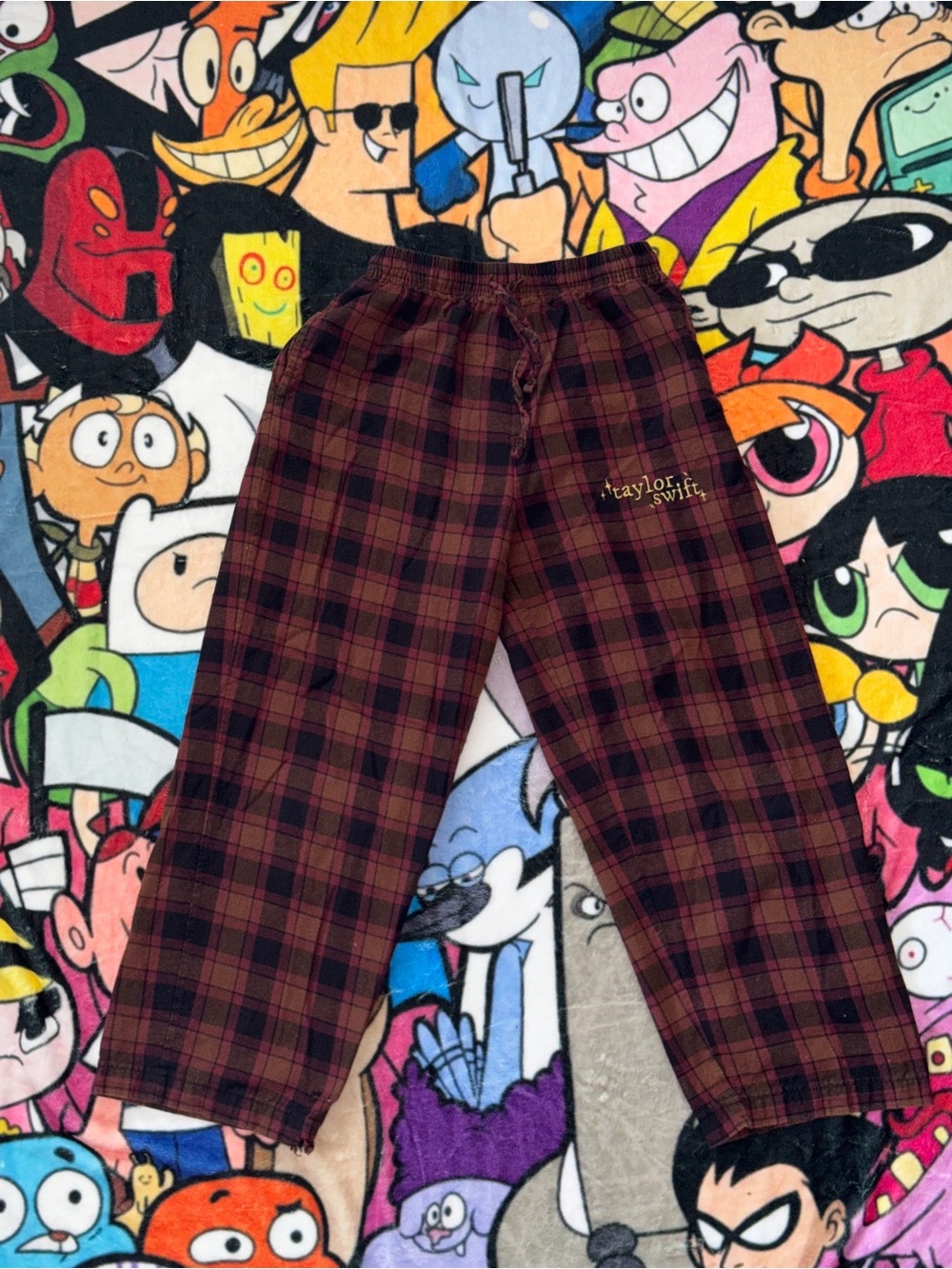 Taylor Swift Evermore Album Flannel Pajama Pants S